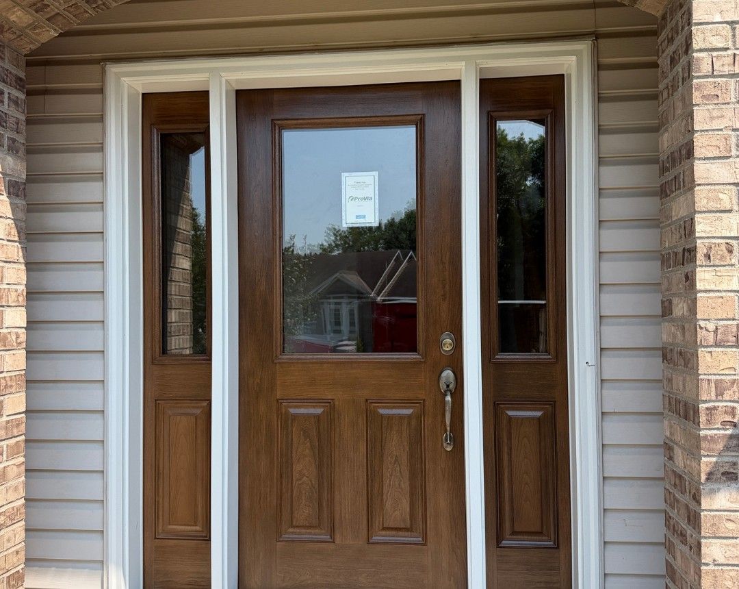 Completed ProVia entry door replacement on a home in Maple Grove, MN